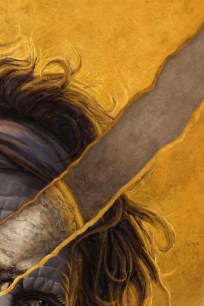 Digital painting of Keith Richards holding guitar and lighter with bones showing on face and hands